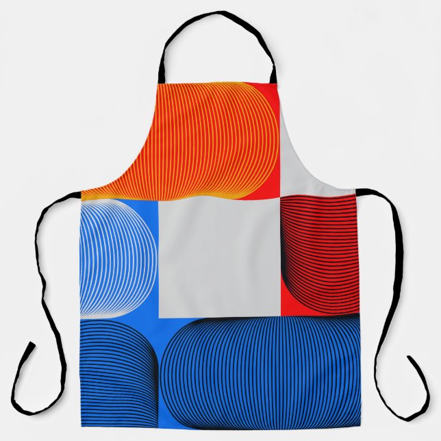 Geometric transition: abstract vintage pattern. apron (Front)