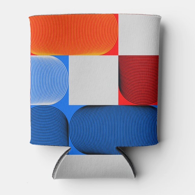 Geometric transition: abstract vintage pattern. can cooler (Front)