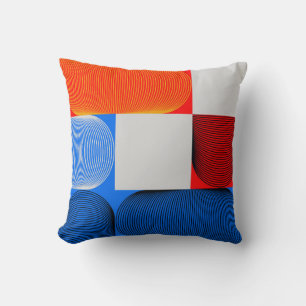 Geometric transition: abstract vintage pattern. cushion