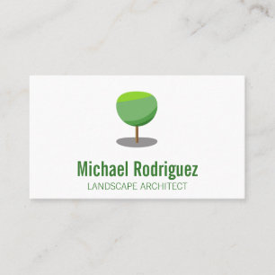 Geometric Tree Logo Business Card