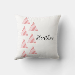 Geometric Triangels And Name Cushion