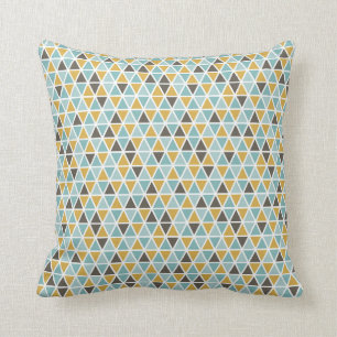 Geometric Triangle Pattern Cushion