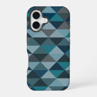 Geometric Triangle Pattern in Blue Gradient