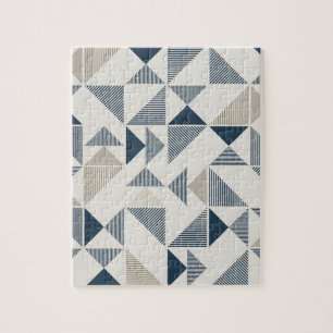 Geometric triangle pattern jigsaw puzzle