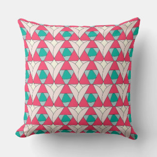 Geometric Triangle Pattern Throw Pillow