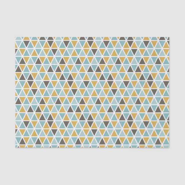 Geometric Triangle Pattern Tissue Paper (Front)