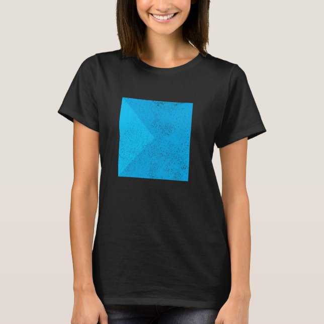 Geometric Triangle Square Shapes Geometry Art Dist T-Shirt (Front)