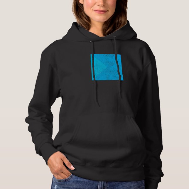 Geometric Triangle Square Shapes Geometry Distress Hoodie (Front)