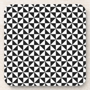 geometric triangles coaster set