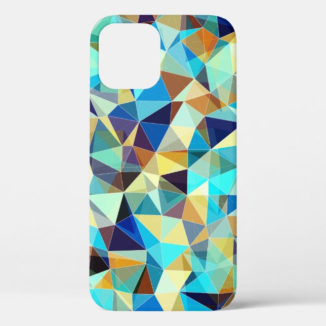 Geometric Triangles: Colourful Abstract Pattern Case-Mate iPhone Case (Back)