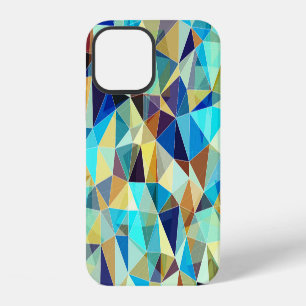 Geometric Triangles: Colourful Abstract Pattern iPhone 12 Case