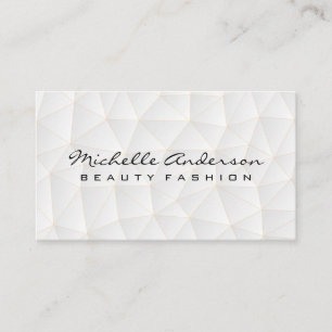 Geometric Triangles Pattern   Modern Business Card