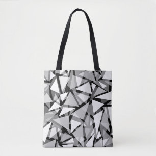 geometric triangles tote bag