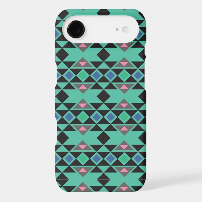 Geometric tribal aztec andes hipster teal pattern iPod touch (5th generation) case (Back)