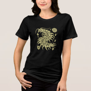 Geometric Tribal Centipede Art Abstract Tri-Blend Shirt