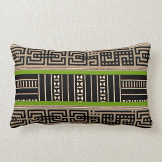 Geometric Tribal Pattern Graphic Vintage Bold Lumbar Cushion