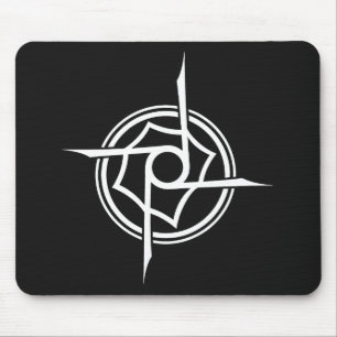 Geometric Tribal Sigil - Abstract Star Emblem Mouse Mat