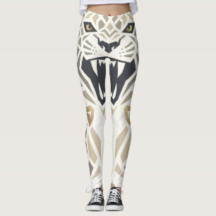 Geometric Tribal Tiger Leggings – Fierce Angular B