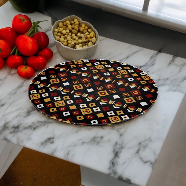 Geometric Tribal Triangle Pattern Cutting Board (Chopping Board)