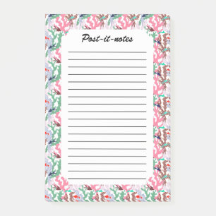Geometric Tropical Fish Coral Reef  Post-it Notes