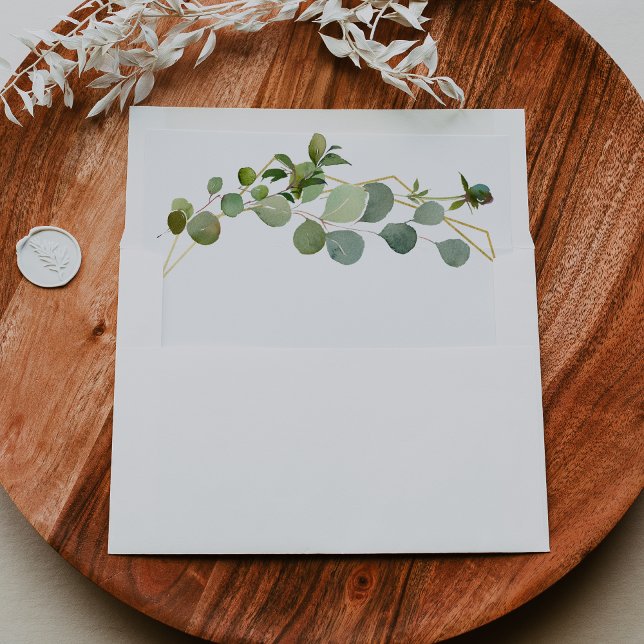 Geometric Tropical Spanish Wedding Invitation Envelope (Creator Uploaded)