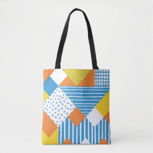 Geometric Vintage Abstract Background Design Tote Bag