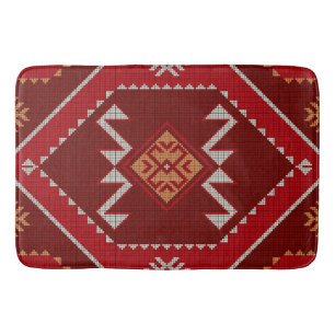 Geometric vintage classic colorful-trendy fashion bath mat