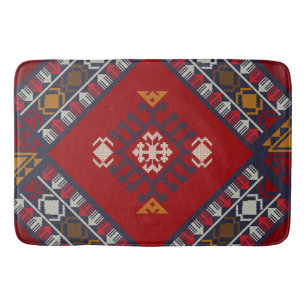 Geometric vintage classic cute-stylish colorful bath mat