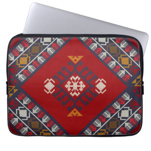 Geometric vintage classic cute-stylish colorful laptop sleeve