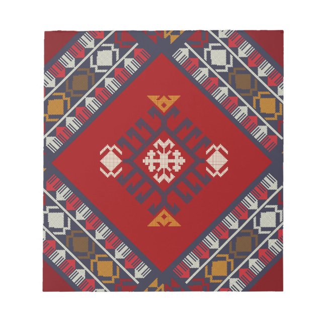 Geometric vintage classic cute-stylish colourful notepad (Front)