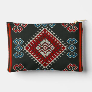 Geometric vintage classic fashion-trendy colorful  accessory pouch