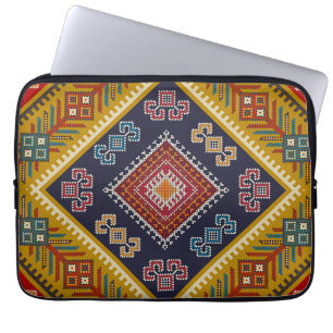 Geometric vintage classic fashion-trendy colorful laptop sleeve