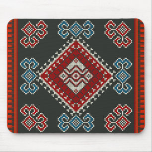 Geometric vintage classic fashion-trendy colorful  mouse mat