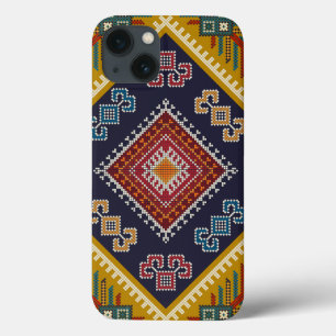 Geometric vintage classic fashion-trendy colourful iPhone 13 case