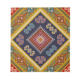 Geometric vintage classic fashion-trendy colourful notepad