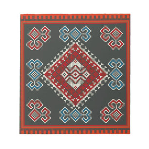 Geometric vintage classic fashion-trendy colourful notepad