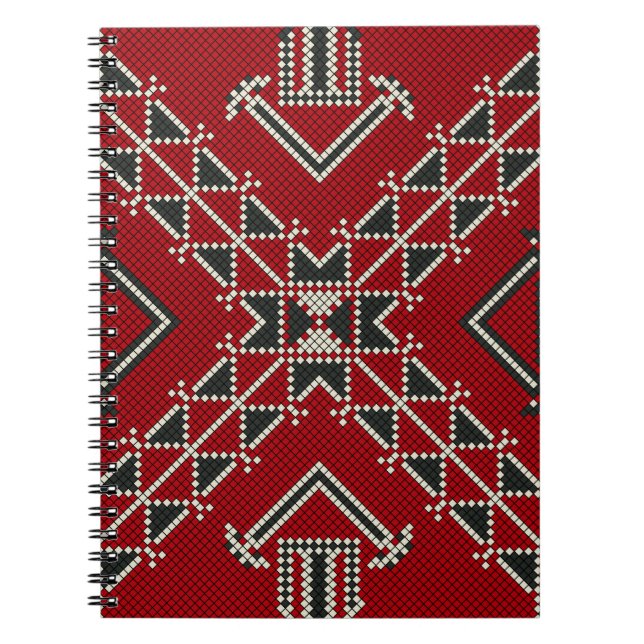 Geometric vintage fashion cute-trendy classic notebook (Front)