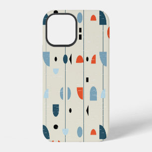 Geometric vintage: mid-century seamless pattern. iPhone 12 case