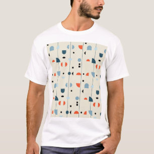 Geometric vintage: mid-century seamless pattern. T-Shirt