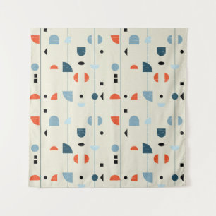 Geometric vintage: mid-century seamless pattern. tapestry