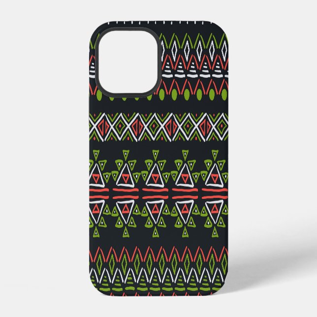 Geometric vintage: seamless patterns set. iPhone case (Back)