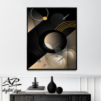 Geometric Wall Art, Minimalist Wall Deco Design, 