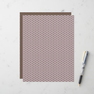 Geometric Warm Neutrals Flowers Scrapbook Paper