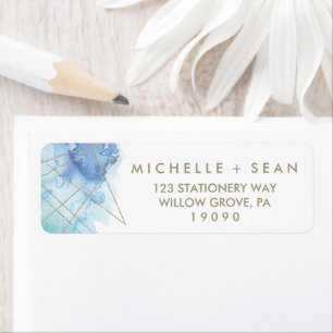 Geometric Watercolor Wedding