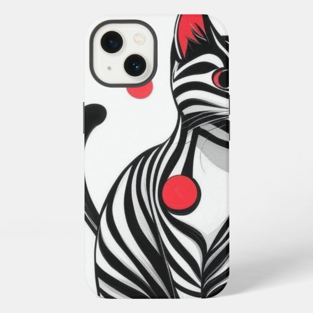 Geometric Whisker Dance iPhone Case (Back)