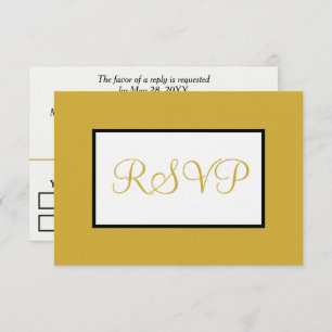Geometric White Gold RSVP