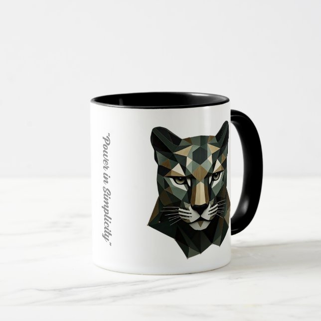 "Geometric Wild Elegance" Mug (Front Right)