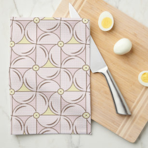 Geometric windmill tea towel