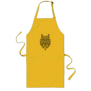 Geometric Wolf Apron