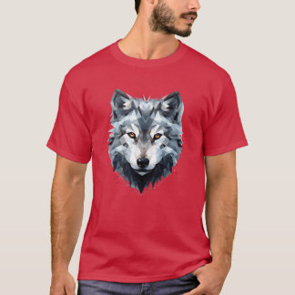 Geometric Wolf gift T-Shirt